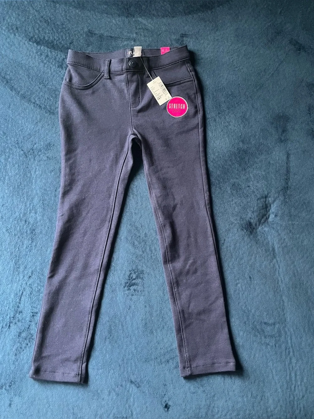 Girls Navy Jeggings
